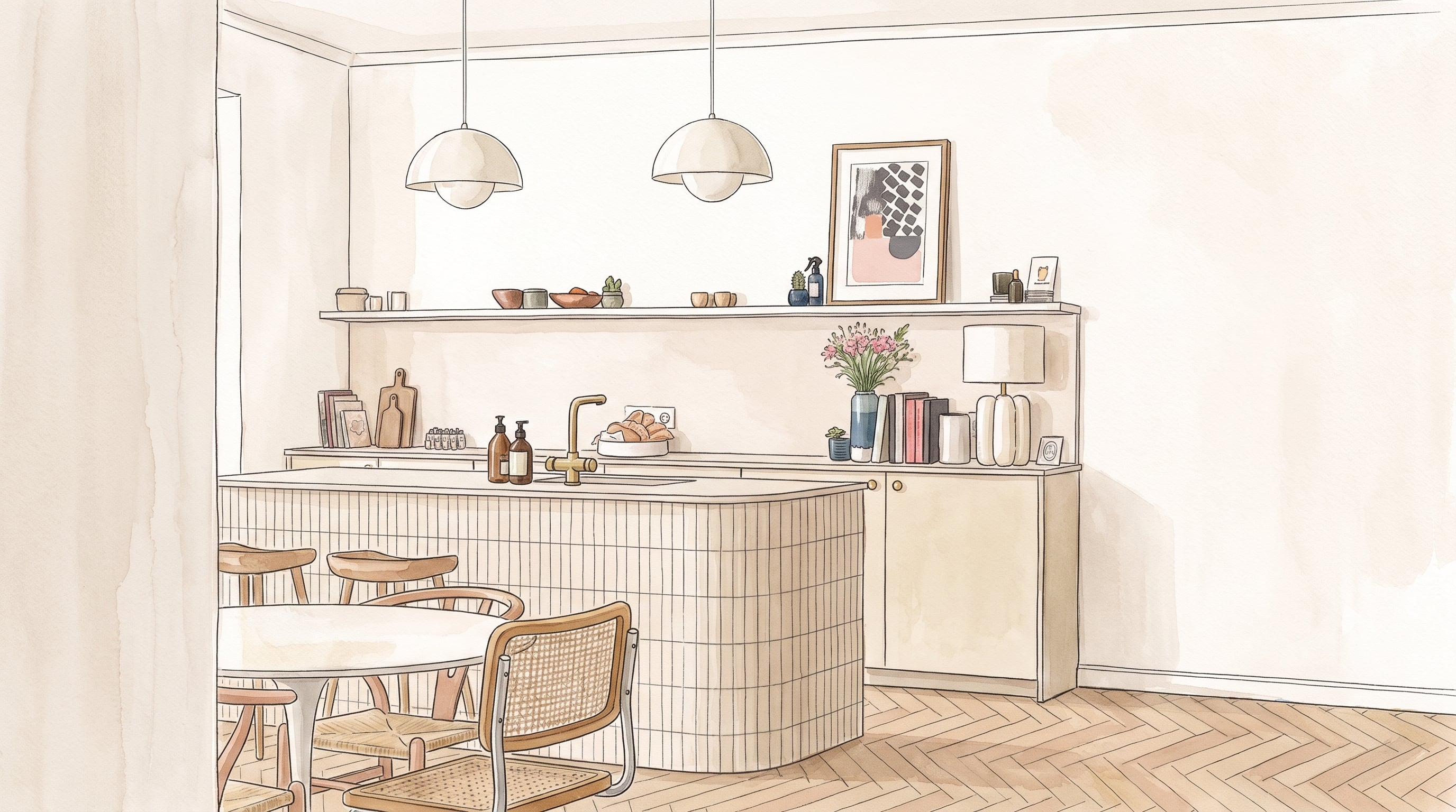 El blanco óptico puede restar carácter a una cocina de uso cotidiano. (Imagen Ilustrativa Infobae)