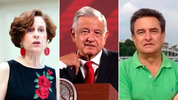 Denise Dresser, AMLO y Pío Lorenzo López Obrador
