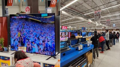 Estaban repitiendo la final de la Copa del Mundo 2022 en un supermercado y las reacciones sorprendieron en las redes