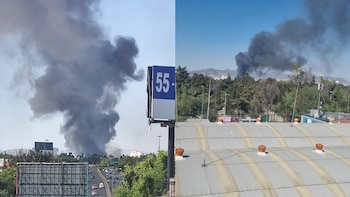 Un incendio consume una fábrica