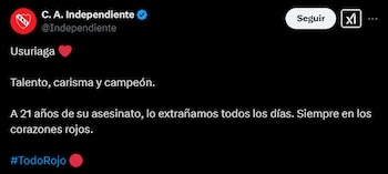 Independiente de Avellaneda recordó a