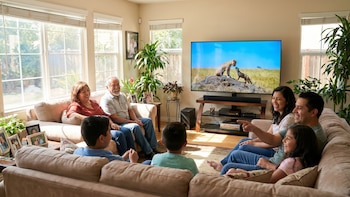 Olvídate de la luz incómoda: el televisor que se ajusta solo y te sugiere qué ver