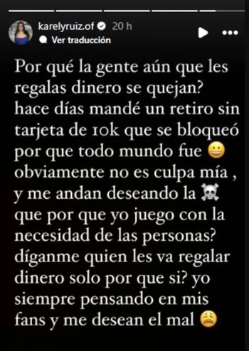 Karely Ruiz compartió un mensaje.