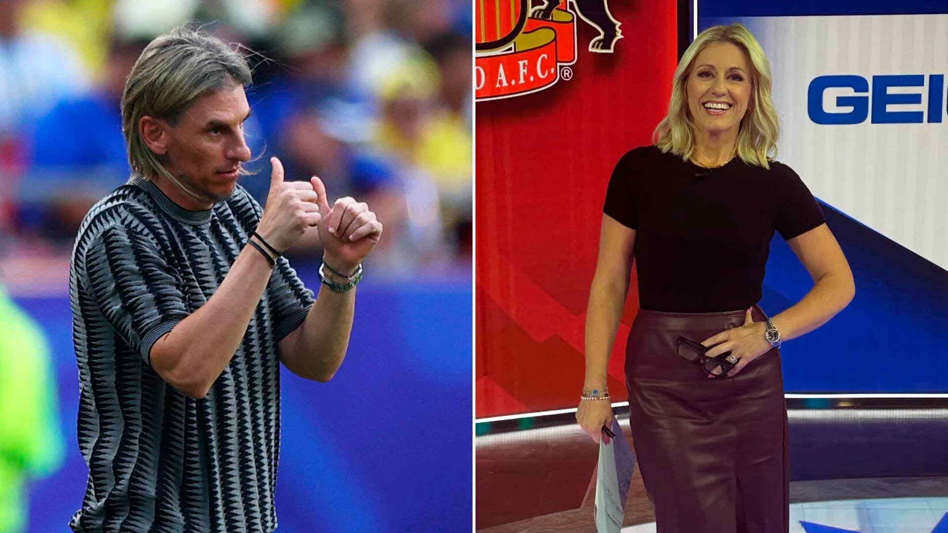 Sebastián Beccacece y Rebecca Lowe