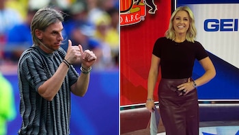 Rebecca Lowe y Sebastián Beccacece