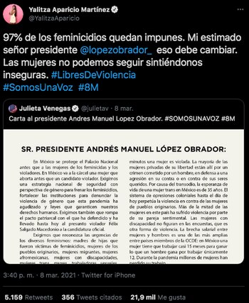 Usuarios de Twitter también destacaron