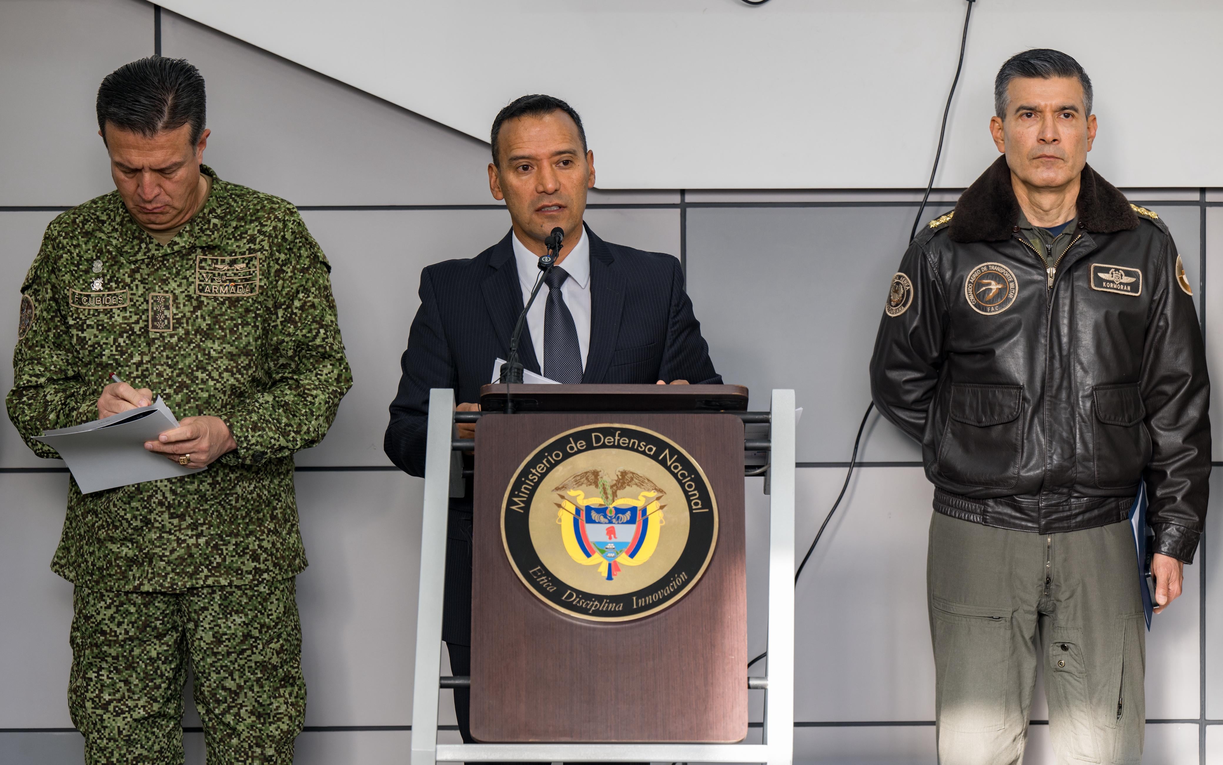 El ministro Pedro Arnulfo Sánchez advierte que la ofensiva del ELN amenaza directamente a campesinos, mujeres y niños en zonas vulnerables - crédito Ministerio de Defensa