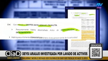 Deysi Araujo niega haber recibido dinero del narcotráfico: “No hay depósitos”. Captura: Día D.