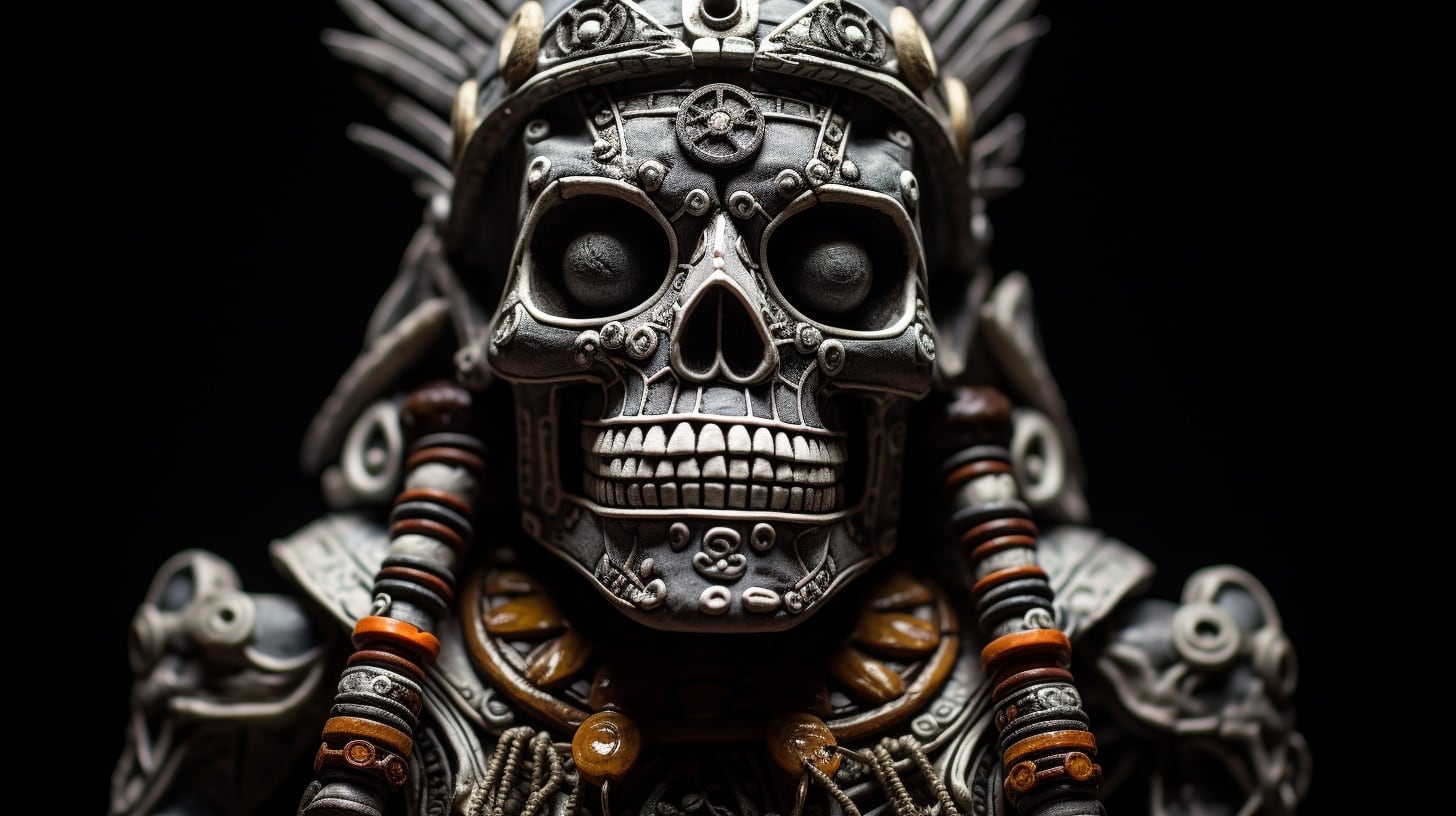 En esta representación visual, exploramos el Mictlán, el inframundo de la mitología mexica, con sus paisajes, dioses y simbolismo cultural. Una vista única al reino de los muertos. - (Imagen ilustrativa Infobae)