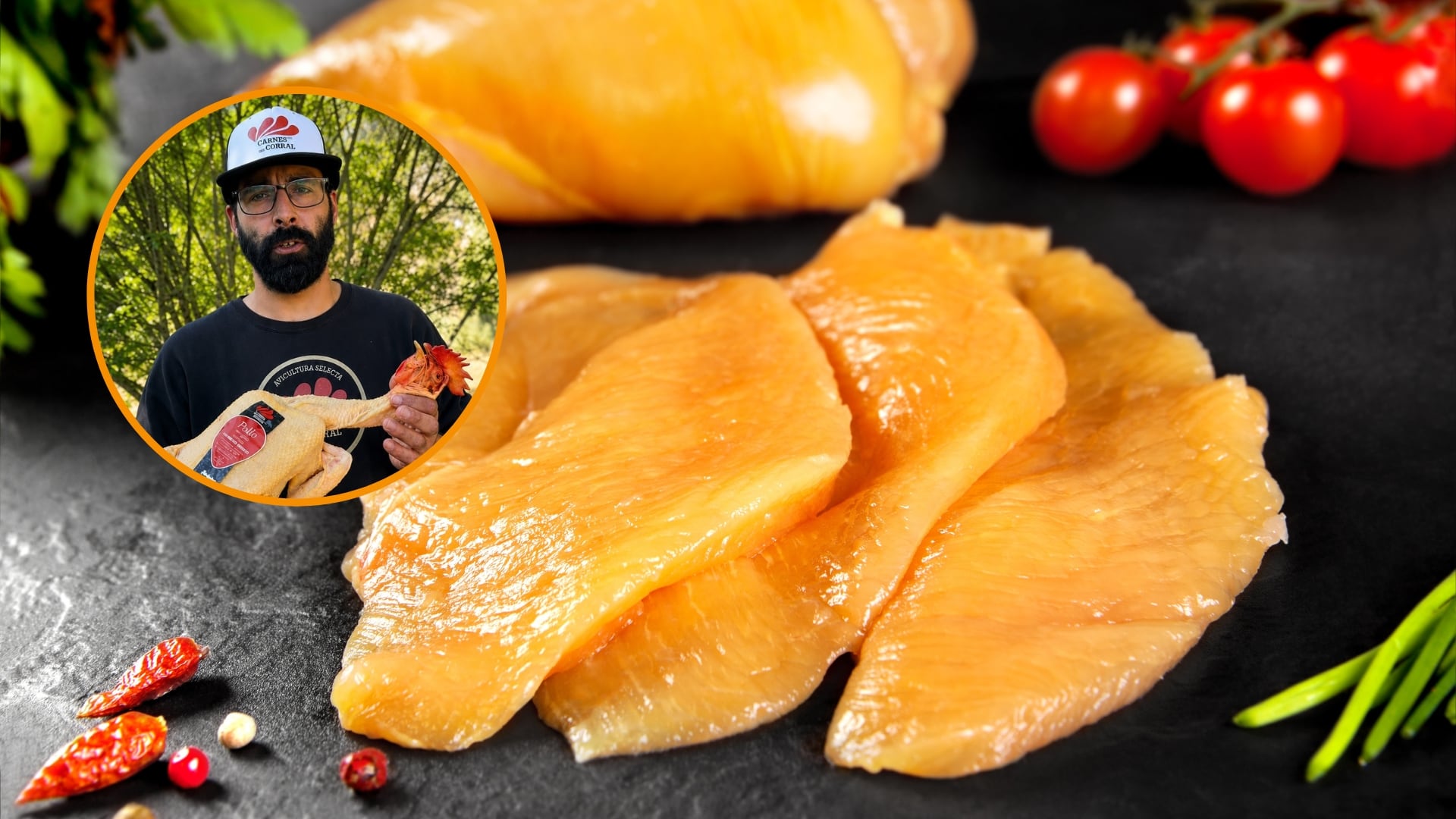 Carlos Porta, ganadero: “Que no os engañen; el color del pollo blanco o amarillo no depende de su calidad, sino de la alimentación y la genética”