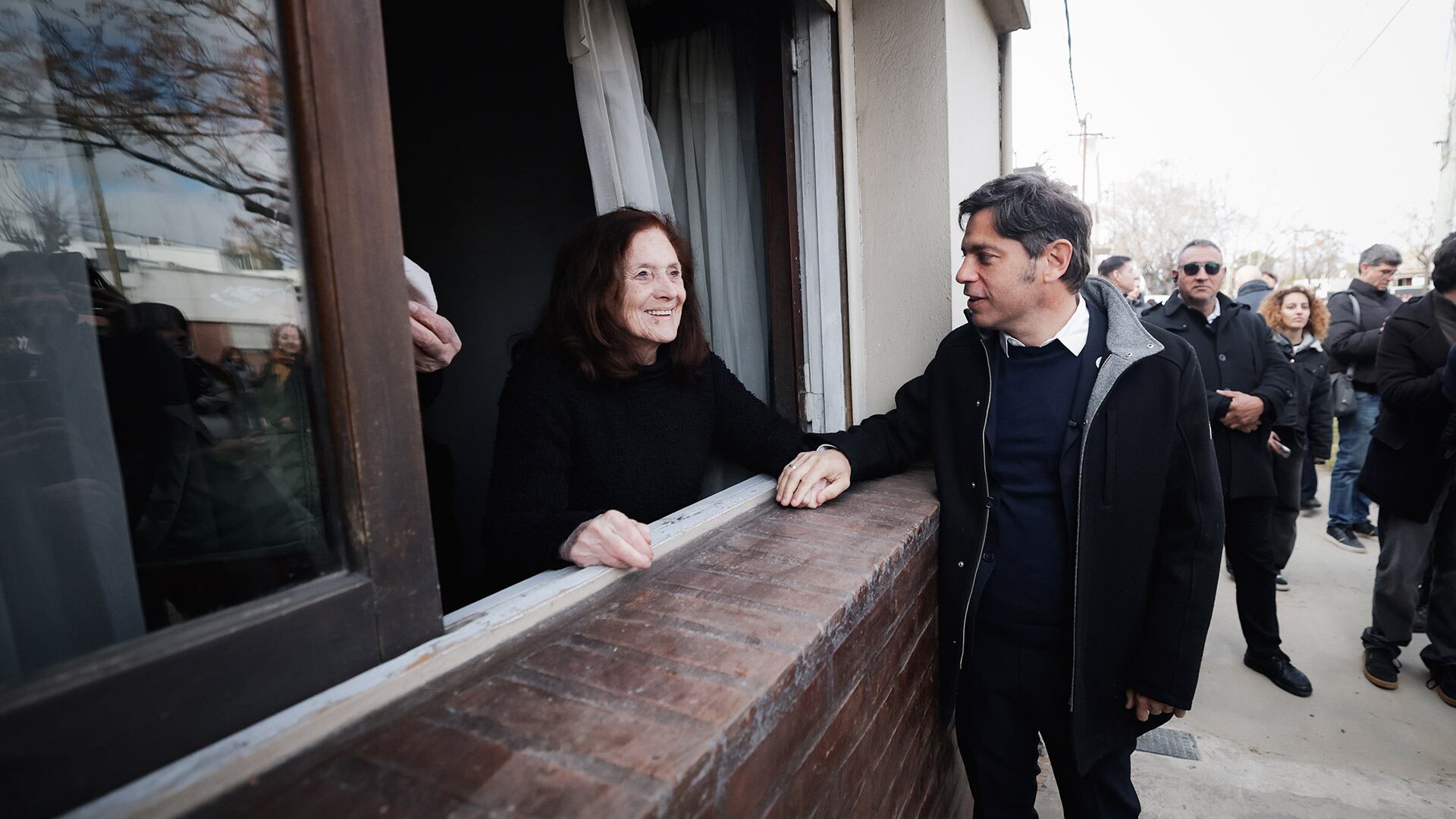 Axel Kicillof en una inauguración en La Plata