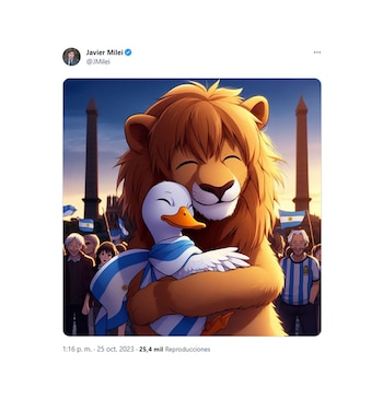 El tuit de Milei