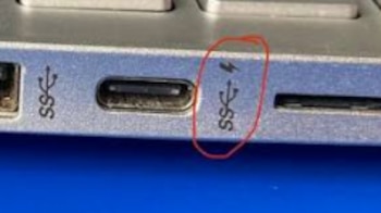 Laptops cuentan con un rayo en las entradas de su puerto USB C.