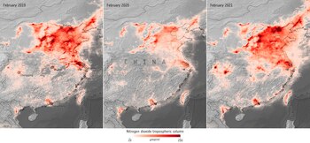 La contaminación atmosférica está subiendo