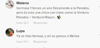 Usuarios comparan a Gianella Rázuri con Melissa Paredes. (TikTok)