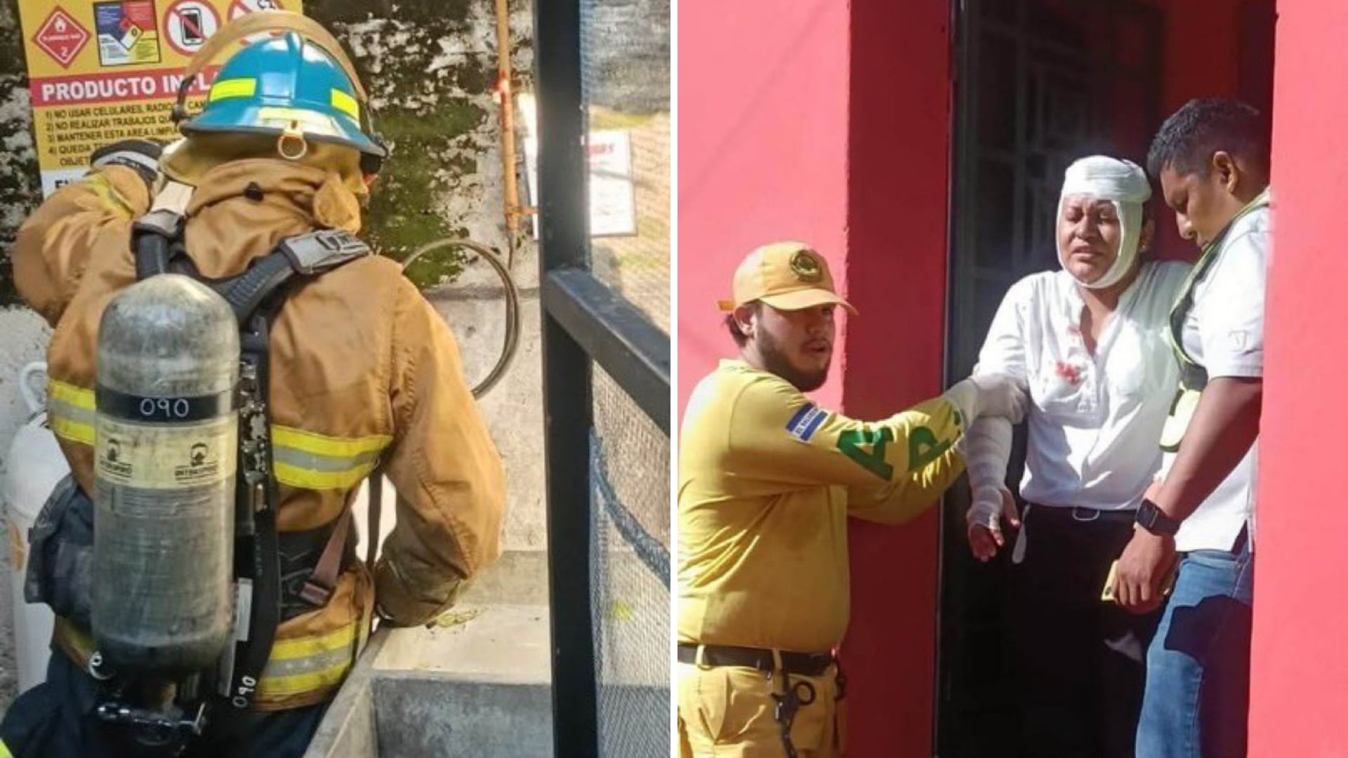 Una explosión de gas deja a tres personas con quemaduras en un restaurante del occidente salvadoreño