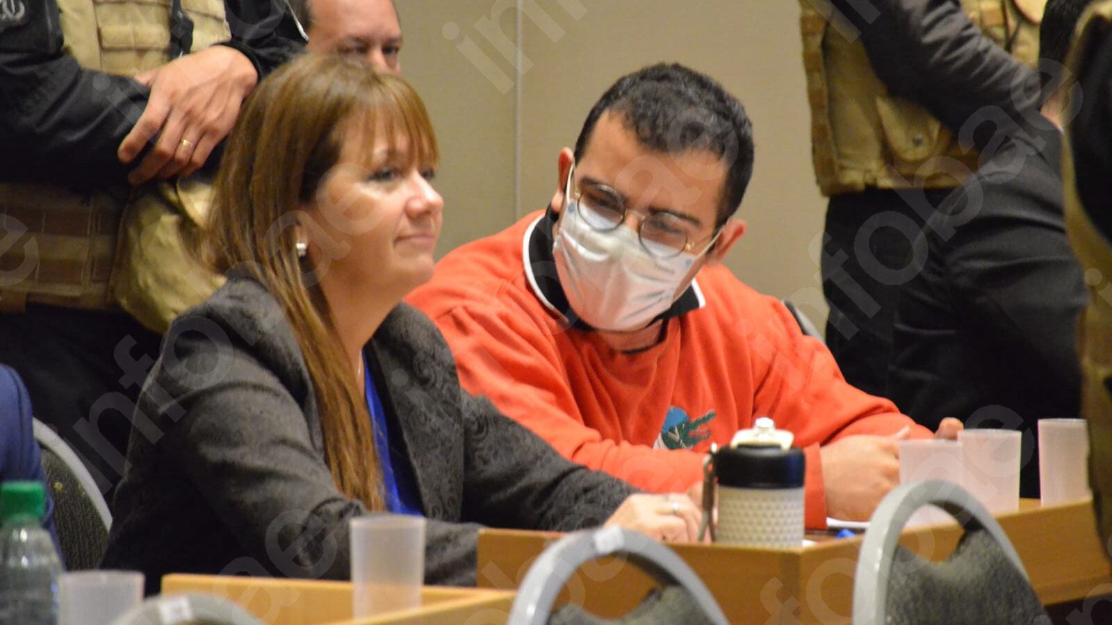 César Sena, acusado de homicidio doblemente agravado por el vínculo y por mediar violencia de género (Fotos: Edgardo Aguirre)