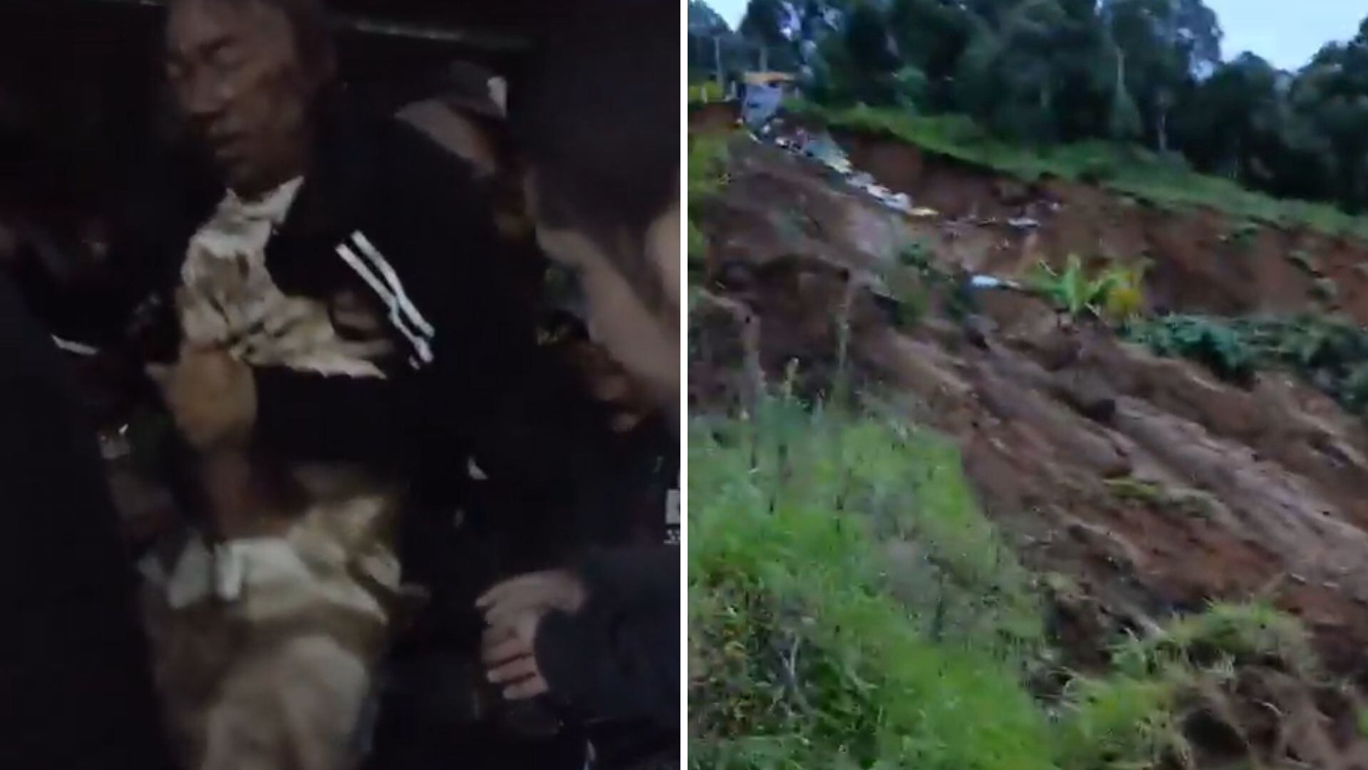 Tragedia en Bello por deslizamiento de tierra - crédito @colombiaoscura/X