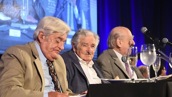 Sanguinetti, Lacalle Herrera y Mujica