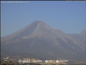 Imagen 1: Volcán Fuego de Colima, 13:22 h (hora local).
