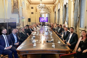 Karina Milei con legisladores de La Libertad Avanza