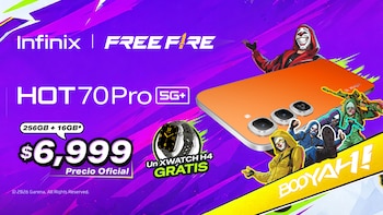 Infinix HOT 70 Pro 5G - Free Fire - celulares - tecnología - 28 de julio