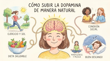 Cómo subir la dopamina de manera natural: 7 métodos comprobados