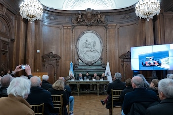 Rinland en el reconocimiento que le hizo la Legislatura Porteña (Prensa Legislatura Porteña)
