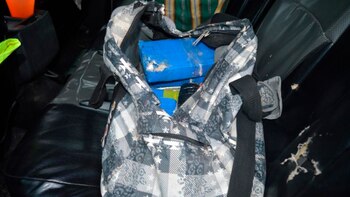 Parte del cargamento que llevaban