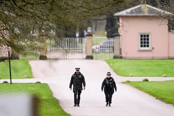 La policía británica en Royal