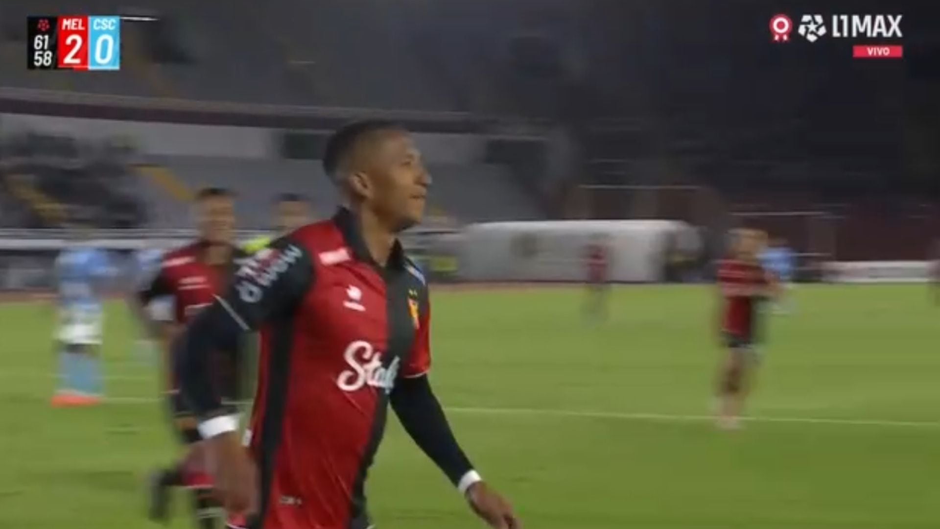 Gol de penal de Jhonny Vidales para ampliar la cuenta en Sporting Cristal vs Melgar por Torneo Clausura 2026