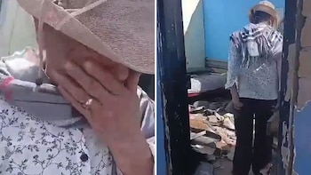 El ataque con un dron cargado con explosivos destruyó la vivienda de Rosa, una adulta mayor de la vereda Tabiles - crédito Captura de Video X/Semana