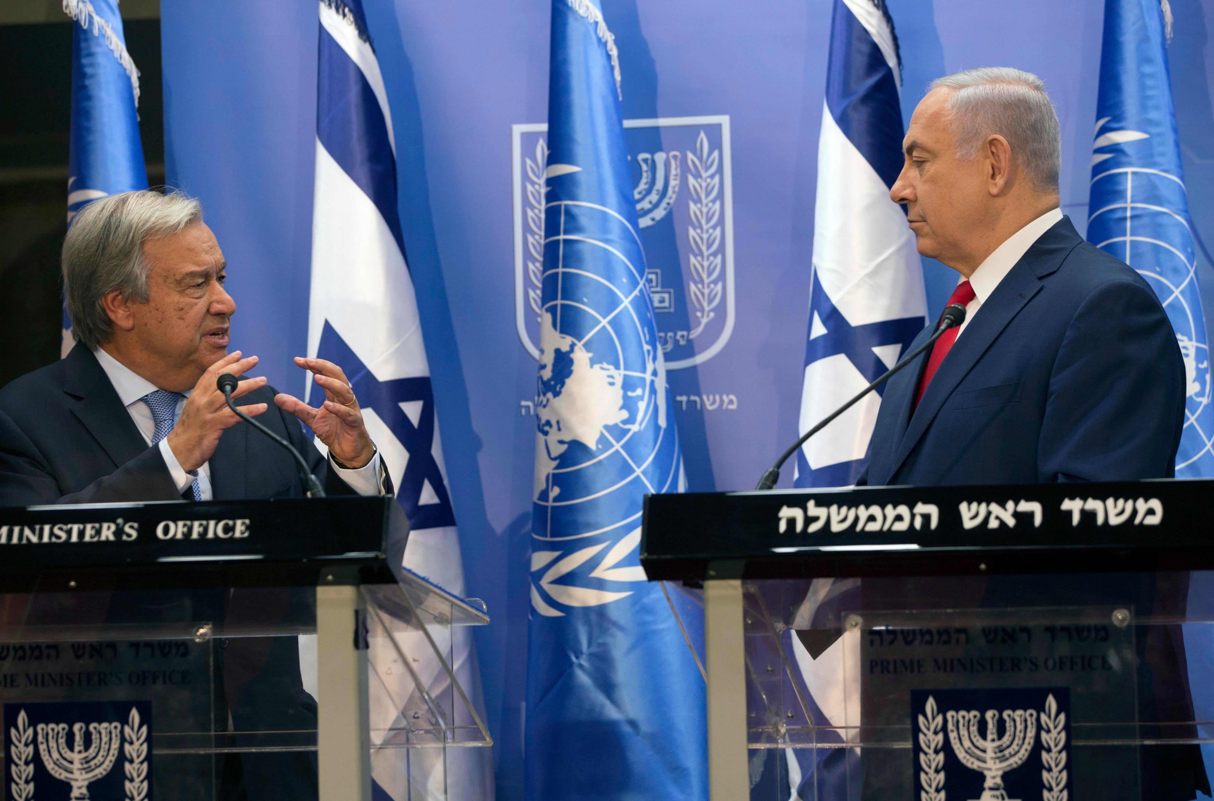 Netanyahu también mantiene una larga disputa con Naciones Unidas y con su secretario general saliente, Antonio Guterres, a quien critica con especial dureza desde los ataques de Hamás contra Israel del 7 de octubre de 2023 (EFE)