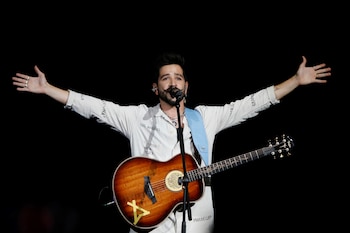 Por primera vez, el cantante