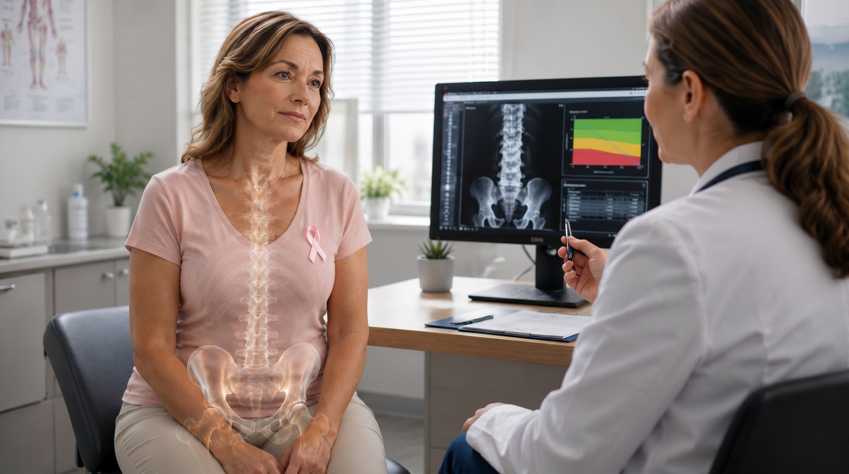 La menopausia puede acelerar la pérdida de masa ósea por cambios hormonales. (Imagen Ilustrativa Infobae)