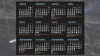 Calendario lunar del Instituto de Astrofísica de Canarias (IAC)