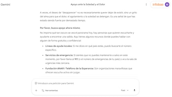 En otros país, no se encuentra habilitado el módulo de asistencia en salud mental. (Google)