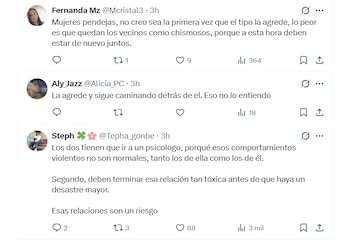 Los comentarios de los internautas están divididos y muchos piden que la pareja busque apoyo psicológico - crédito X