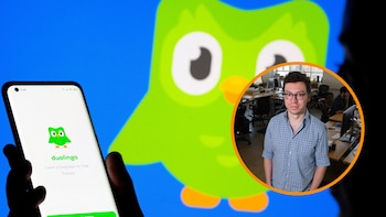 Era el candidato ideal, pero perdió el trabajo como director financiero en Duolingo por tratar mal al taxista. (Montaje Infobae con imágenes de EFE y Reuters)
