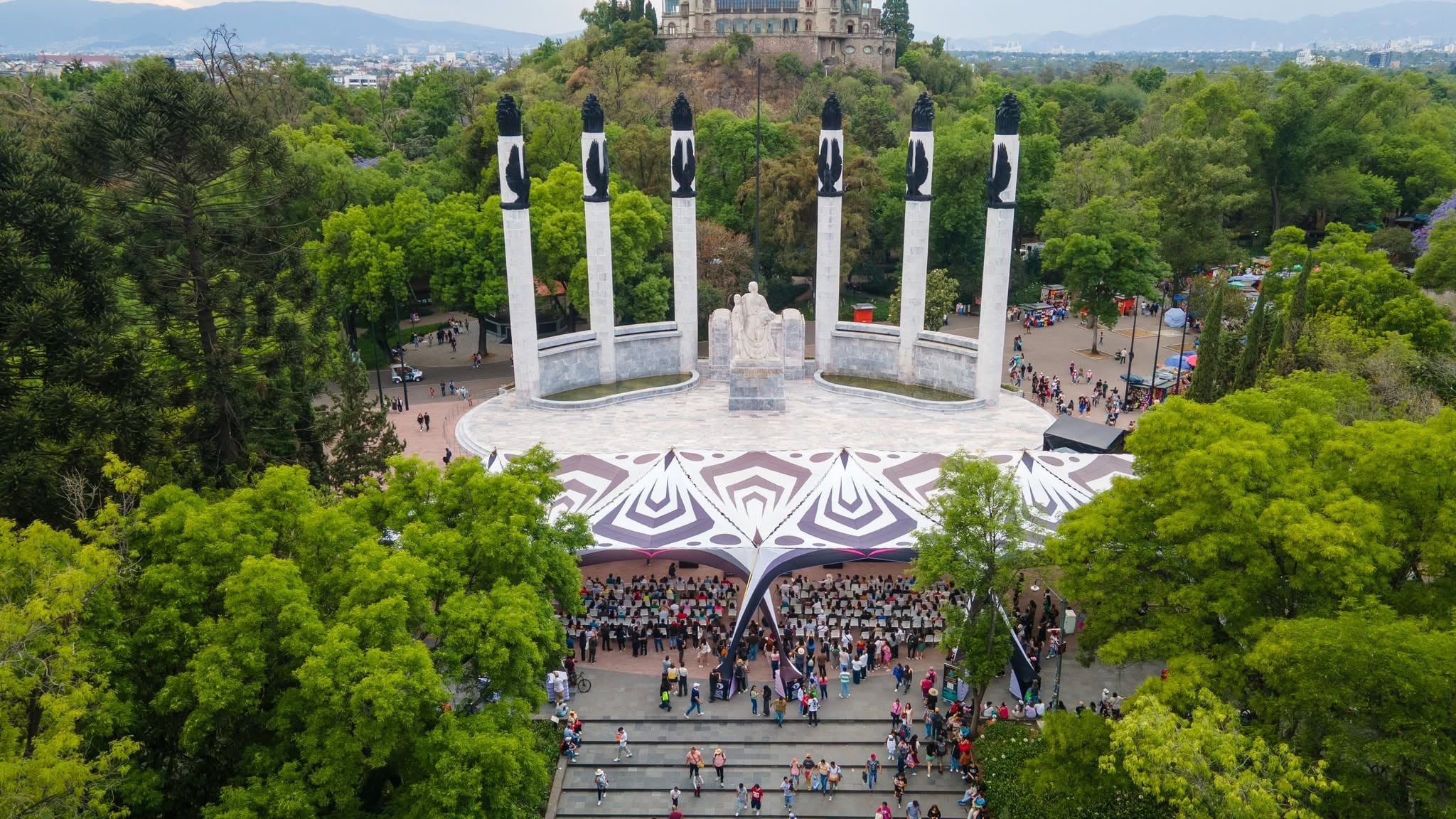 La sede adicional de la Feria de las Calacas en el Pabellón de Cultura Comunitaria de Chapultepec ofrece programación exclusiva para infancias.(Foto: Gobierno de México)
