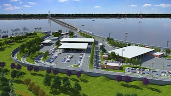 Vista panorámica del puente Posadas-Encarnación