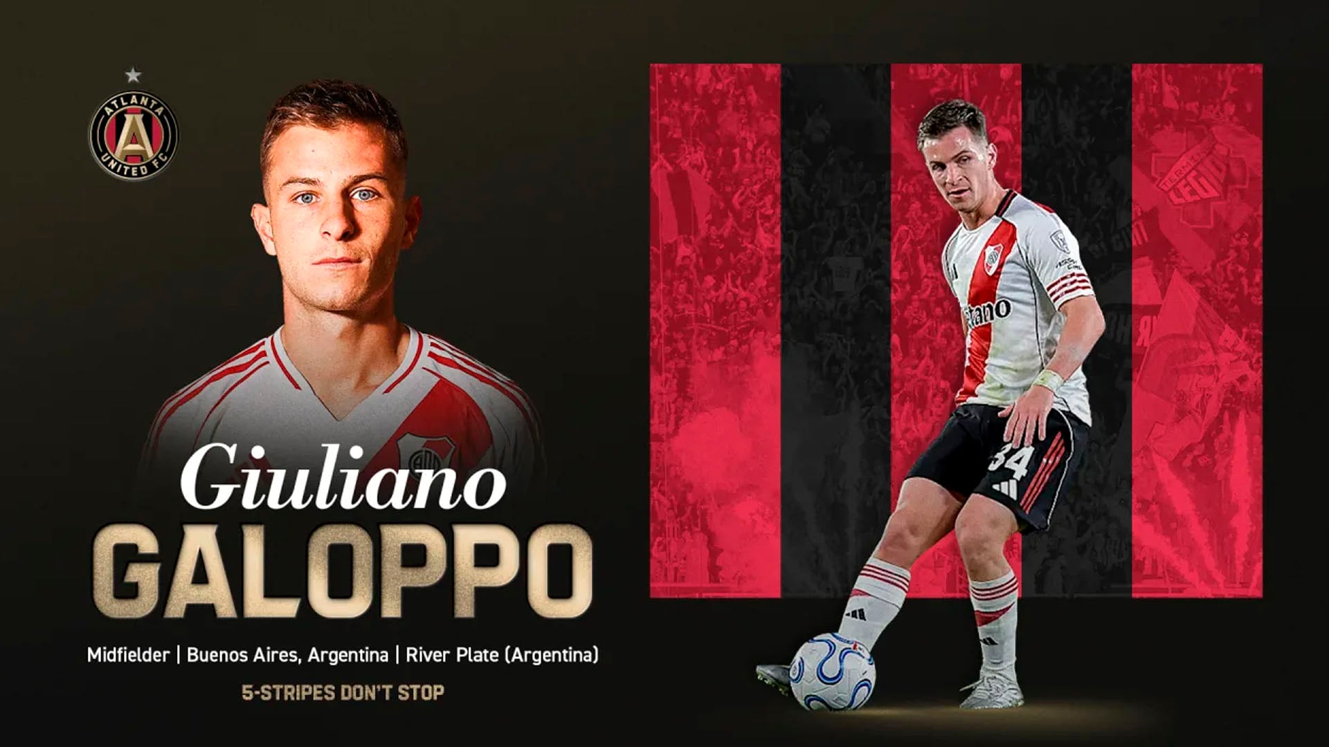 Giuliano Galoppo pasó a préstamo al Atlanta United