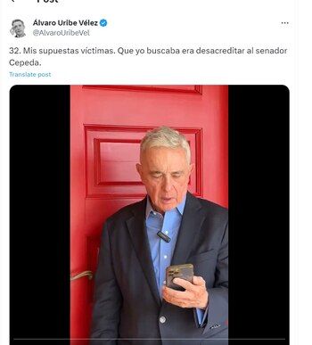 Álvaro Uribe subió un nuevo