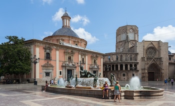 Plaza de la Virgen en Valencia.