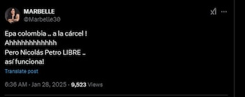 Esta fue la reacción de