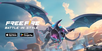 Pantalla de inicio de Free Fire en dispositivo móvil