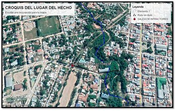 El croquis de la ubicación