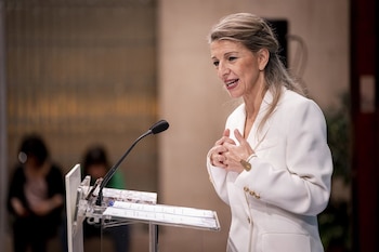 La vicepresidenta segunda y ministra