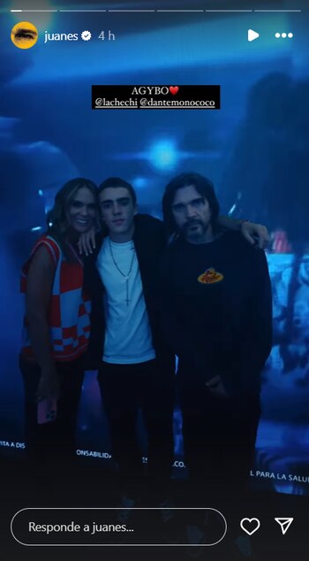 Juanes disfrutó junto a su