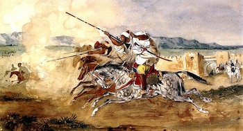 Jinetes marroquíes